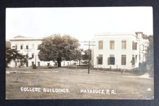College Buildings Mayaguez Puerto Rico PR RPPC Real Photo Postcard c1940s School picture