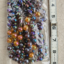 Midwest Iridescent Purple Xmas Garland VTG 9 Ft NEW Old Stock Mantel Tablescape picture