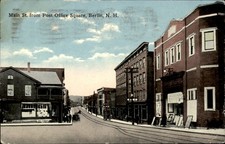 Berlin NH Main St. street scene James F. Snow c1910 Vintage Postcard picture