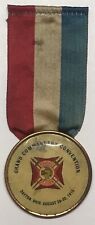 RARE GRAND COMMANDERY CONVENTION 1915 KNIGHTS ST.JOHN RIBBON/BADGE picture