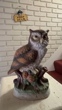 Vintage Ceramic Owl Figurine on Branch picture
