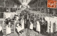 Parisian Abattoir - La Villette 1908 Old Illustration Photo picture