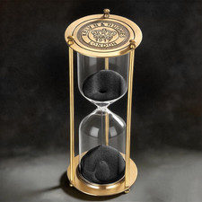 Hourglass Sand Timer, Kelvin Vintage Metal Hour Glass 30 Minute for Decor picture