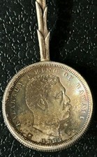 Hawaii King Kalakaua 1883 50c Hapalua Monarchy Coin Spoon Sterling Shreve & Co.  picture