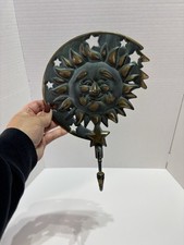 Vintage 1994 PartyLite Celestial Sun Wall Sconce Hook *read* picture