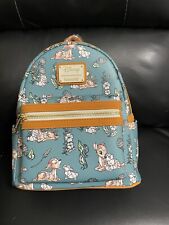 NWT Loungefly Disney Bambi Forest Floral Green Mini Backpack ~ NWT picture