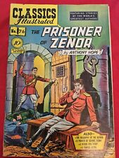 #1 Classics Illustrated #76 Prisoner of Zenda HRN 75 gd+ by Anthony Hope 1950 picture