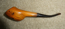 Vintage Unmarked Carved Wood Estate Pipe 6 1/2