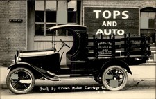 Los Angeles CA Crown Motor Carriage Truck c1920 RPPC A++ PHOTOGRAPHY bhn picture