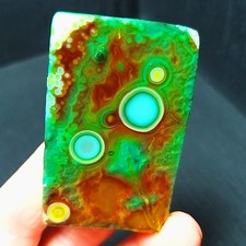 Rare 48G Natural Gobi Agate Eyes Agate/stone Madagascar A4954 picture