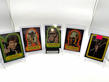 Topps Star Wars 1977 Trading Card Lot 5 Han Solo R2-D2 Chewbacca C-3PO #3-6 #11 picture