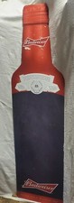 Vintage Budweiser Beer Bottle Steel Advertising Sign Anheuser Busch 54