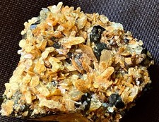 Vintage Augite Pyroxene Crystal Vernon NJ Franklin District Old Label Specimen picture