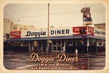 Doggie Diner San Francisco California MODERN Postcard B503 picture