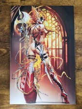 Daughters Of Eden #1 Virgin Angela Cosplay 12/90 Numbered COA NM- picture