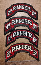 WW2 Ranger Battalion Military Tabs  U.S. Army picture