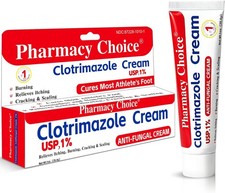 Pharmacy Choice Clotrimazole Antifungal Cream 1% USP 1 oz, Anti Fungal Treatment picture