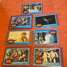 1977 Topps Star Wars Cards Lot (7) Han Chewbacca Luke Ben #46 #53 #38 picture
