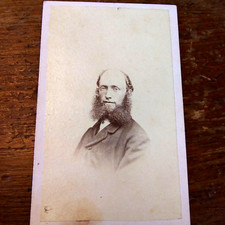 CVD of a gentleman with a beard. Pencil on back ID. Sr. Deblor, also bonus card picture
