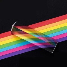 Optical Triangular Prism Crystal Glass Science Light Spectrum Physics Teaching picture