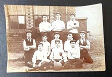 Boys Football Team. Vintage B&W Photograph. Social History.  picture