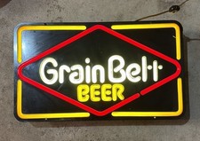 Vintage 1978 Grain Belt Lighted Beer Sign picture