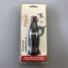Vintage 1998 Coca Cola Stapler with Bonus 1000 Standard Staples Coke Collectable picture
