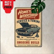 vintage garage poster style classic project illustration bold picture
