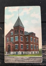 Vintage 1909 Postcard Ev Luth Immanuel's School Marshfield Wisconsin WI Posted picture