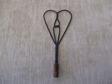 Miniature Wire Rug Beater Wooden Handled Twisted  Wire 5.5 in. picture