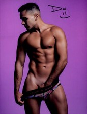Damian Night signed gay model 8x10 Photo -PROOF- -CERTIFICATE- (A0022) picture
