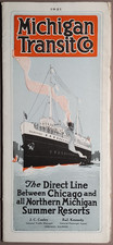 1921 Michigan Transit Co Steamship Timetable Brochure Chicago to Resorts B3-69 picture