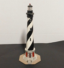 vintage country crafts by C. Henson wooden lighthouse figurine HAND SIGNED picture