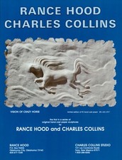 1987 RANCE HOOD & CHARLES COLLINS Art Gallery Exhibit 1-Page Magazine PRINT AD picture