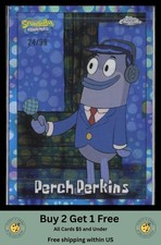 Perch Perkins BubbleFractor /99 2025 Topps Chrome SpongeBob SquarePants #186 picture