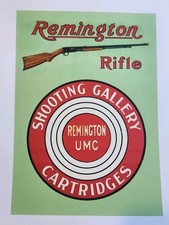 Remington Gun Advertising Shooting Gallery Target Advertising Remington Rifles  picture