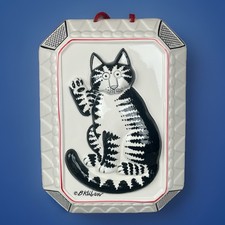 VTG Sigma Taste Setter Bernard B Kliban Cat Wall Hanging Cermaic Mold Art picture