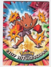 Hitmonchan Base Topps Pokemon TV Animation Edition Series 2 107 NM picture