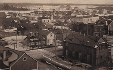 RPPC Tigerton WI Wisconsin Lake Shore Railroad Lumber Yard Photo Postcard H30 picture