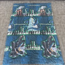VINTAGE 1998 The Bibb Company USA 60X90 GODZILLA Movie TWIN COMFORTER Bedding picture