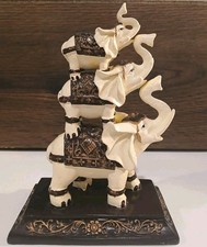 Stacked elephant resin figure 7
