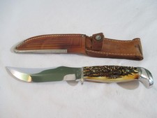 Case XX Vintage Stag Fixed Blade Knife with Sheath 523-5 picture