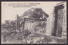 FRANCE, Postcard, Villers-au-Bois, Une rue du village, WWI picture