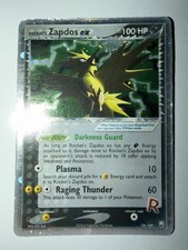 Rocket's Zapdos ex 106/109 Pokemon Card Ex Team Edition Rocket Returns English. picture