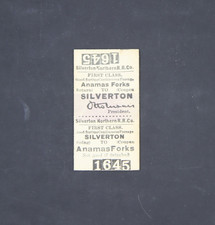 Silverton Northern Railroad Ticket, Round Trip Animas Forks to Silverton picture