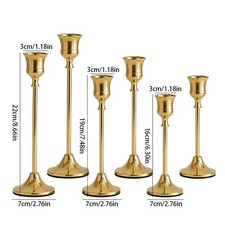 Metal Taper Candle Holder for Fireplace Dining Party Home Halloween Decoration picture