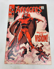 THE AVENGERS #57  1968 Marvel Roy Thomas cover 1st app of the SA Vision  6.5 picture
