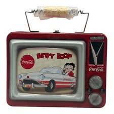 Betty Boop Coca-Cola Television Lunch Box Tin, Collectible Vintage 2000 Vandor picture