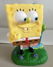 Vintage Spongebob Squarepants & Gary The Snail Toothbrush Holder 2004 Viacom Y2K picture
