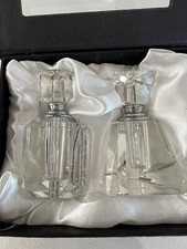 NEW Oleg Cassini Crystal Perfume Bottles Set of 2 Original Box NIB Beautiful picture